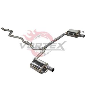 Vortex Mirror Polished SS304 Stainless Valved Catback <b>Exhaust</b> For Benz W206 C43 2.0T Turbo Sedan Muffler Assembly - Product Image 2