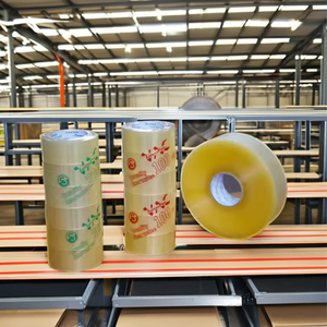 เทปกาวโพลีเอสเตอร์ OPP ใสสองหน้า ความยาวตามสั่ง เกรดประหยัด เทปปิดขอบกันน้ำ กาวอะคริลิกแบบไวต่อแรงกด - Product Image 5