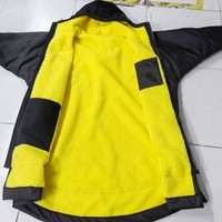 Serviette de plage tropicale personnalisée de haute qualité pour adultes, imperméable, coupe-vent, séchage rapide, robe de surf chaude avec doublure polaire pour la natation et les sports