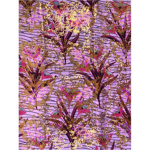 Africain Real Wax Prints Tissu Gold Sequin Brode Wax Cotton Fabric - Product Image 2