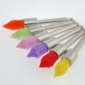 Cepillo de Pulido Puntiagudo de Baja Velocidad para Blanqueamiento Dental, Diseño Plano Transfronterizo para Limpieza Dental, Relleno Colorido - Product Image 3