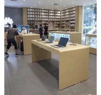 Présentoir de téléphone portable personnalisé, boîtier d'affichage moderne avec design de comptoir de magasin