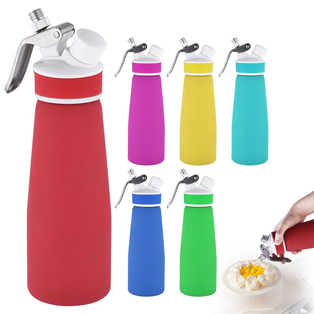 Top Seller di alta qualità 500ml professionale crema di alluminio frusta pistola Dispenser panna montata schiuma