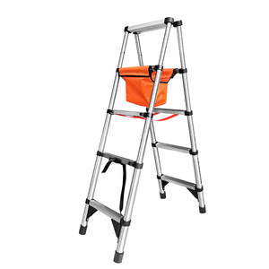 Walkable A-Frame <b>Ladder</b> 4 Steps Thickened Stainless Steel Portable Folding Telescopic <b>Ladder</b> For Household Engineering - Product Image 1