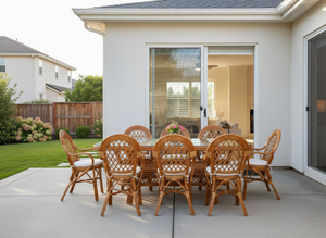 ชุดโต๊ะรับประทานอาหารสไตล์เอเชียโบราณ โครงหวาย แข็งแรง ทนทาน พร้อมโต๊ะยาว จากอินโดนีเซีย เหมาะสำหรับบ้าน เฟอร์นิเจอร์ วิลล่า โรงแรม อพาร์ทเมนท์ CV Craftindo - Product Image 4