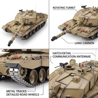 Heng Long 3908-1 Challenger 2 Británico 1/16 2.4G Infrarrojos IR Tanque RC de Combate con BBs, Humo, Luces y Sonido, de Metal y Acero, Juguete