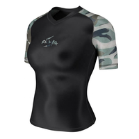 Rashguard personnalisé extensible 4 directions, Rashguard MMA, Rushguard BJJ, Rashguard MMA OEM pour femmes, Rashguard à manches courtes, Vêtements de combat