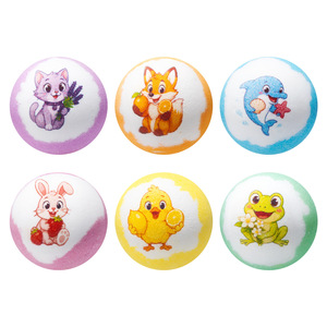 <span class=keywords><strong>Bombes</strong></span> de bain pour enfants à motifs d'animaux de dessin animé, non toxiques, douces, naturelles, sphères effervescentes, jouets de bain sûrs pour <span class=keywords><strong>les</strong></span> tout-petits, pour <span class=keywords><strong>les</strong></span> soins quotidiens au bain - Product Image 5