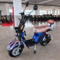 Scooter électrique Citycoco B2B 1000W, autonomie maximale de 60 km, suspension hydraulique avant et arrière