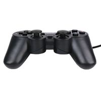 Manette de jeu filaire pour ordinateur PC, console de jeu PS2, vibration unique, apparence USB