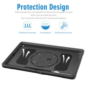 Funda Resistente para Tablet Samsung Tab <span class=keywords><strong>S8</strong></span> <span class=keywords><strong>Plus</strong></span> <span class=keywords><strong>de</strong></span> 12.4 Pulgadas SM-X806 con Soporte Giratorio <span class=keywords><strong>de</strong></span> 360 Grados, Ranura para Lápiz y Agarre Ergonómico - Product Image 6