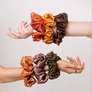 Accesorios para el Cabello <span class=keywords><strong>de</strong></span> Seda con Logotipo Personalizado <span class=keywords><strong>de</strong></span> 19/22/30 mm, Color Sólido, 100% Seda <span class=keywords><strong>de</strong></span> Morera Pura, Coleteros <span class=keywords><strong>de</strong></span> Seda <span class=keywords><strong>de</strong></span> 4 cm, OEM/ODM - Product Image 1