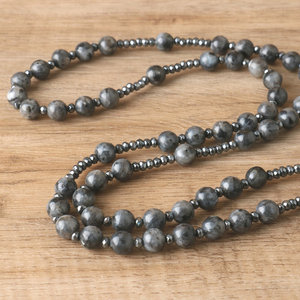 8mm naturale nero Labradorite cattolico <span class=keywords><strong>rosario</strong></span> collane <span class=keywords><strong>con</strong></span> croce ciondolo uomini <span class=keywords><strong>collana</strong></span> gioielli di meditazione - Product Image 6