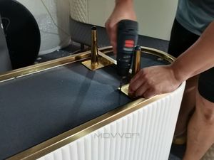 Лидер продаж, Высококачественная роскошная мебель для буфета, Черный Серый Консольный Стол для гостиной и столовой - Product Image 6