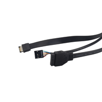 Cable de extensión para Panel frontal de ordenador, Cable de extensión USB 3,0, USB 3,1, placa de circuito PCB, Cable de Audio, Cable montado en Panel de chasis