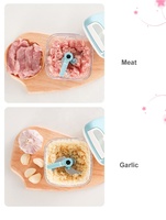 Outil de cuisine manuel portable nouvelles lames en acier inoxydable nourriture à la main mini hachoir à tirer