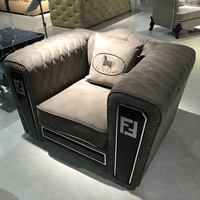 Canapé en cuir de luxe design italien CASA pour salon royal cama