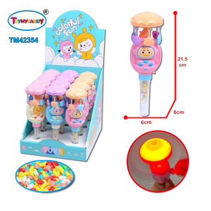 Jouet Bonbon Directement du Fabricant Chinois : Bâtonnet de Bonbons en Plastique Flash, Motif Canard Spatial de Dessin Animé, avec Bonbons - Product Image 1