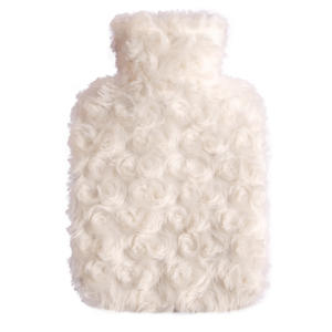 Bouteille d'eau chaude en caoutchouc la moins chère de 500ml mini sac d'eau chaude réutilisable avec couverture en peluche douce - Product Image 1