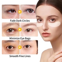 Patchs oculaires en silicone auto-adhésifs, masque rafraîchissant en gel pour les poches sous les yeux et les rides, réutilisables, légers, polyvalents, soins de la peau