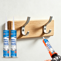 Colle liquide à séchage rapide haute performance pour le collage de divers matériaux, scellant sans clou pour les objets lourds et volumineux, le PVC et les pierres.