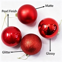 Boules suspendues de Noël aux couleurs vives, décorations de plafond pour arbre, ornements en plastique pour Noël, Nouvel An, fête de fin d'année