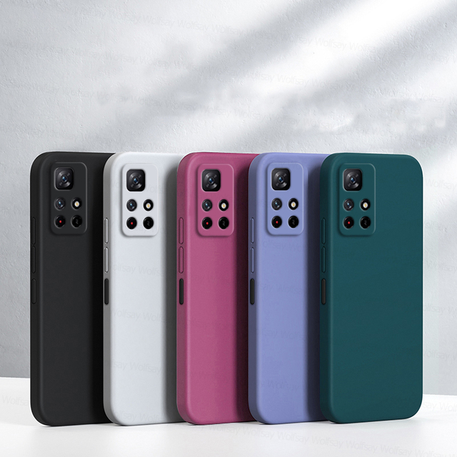 For Xiaomi Redmi Note 11 Case Redmi Note 9S 10 11S 11 Pro Cover Shockproof TPU Liquid Silicon Phone Back Case