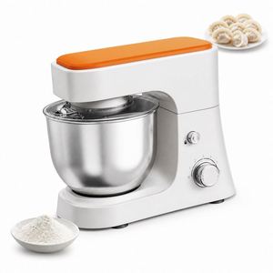 Mélangeur sur socle 600W avec logo personnalisé OEM ODM, 6 vitesses réglables, bol en acier inoxydable de 4L, batteur, pétrin pour café - Product Image 3