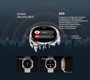Nouvelle montre intelligente <span class=keywords><strong>W7</strong></span> avec appels, commande vocale, musique, météo, surveillance de la fréquence cardiaque, de la pression artérielle, écran AMOLED en silicone, montre de fitness - Product Image 6