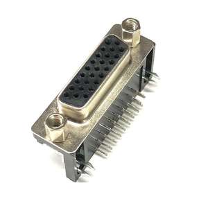 Connecteur D-SUB 26 broches femelle à angle droit HDB26, type R/A avec 4-40 #   Connecteur Nut DB26 pour PCB - Product Image 1