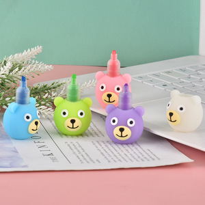 Petit quantité minimale de commande Stock vache chien ours design cadeaux créatifs 5 coloré mignon <span class=keywords><strong>kawaii</strong></span> <span class=keywords><strong>surligneur</strong></span> à empiler pour enfants étude <span class=keywords><strong>dessin</strong></span> stylo de marque - Product Image 1