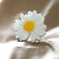 Diffuseur d'huiles essentielles en céramique parfumée à la fleur de marguerite en porcelaine faite à la main, désodorisant pour voiture, vente en gros