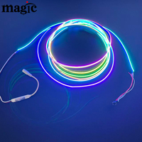 Bande LED COB RGB adressable numériquement à 10 pixels/m, 630 LED/m, 24V, émission latérale, IP67, IP20, IC SPI intelligent WS2811