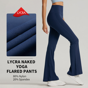 CK1524 <span class=keywords><strong>Pantaloni</strong></span> Bootcut a Gamba Larga per Donne Alte, <span class=keywords><strong>Pantaloni</strong></span> <span class=keywords><strong>Yoga</strong></span> a Zampa Lunga per Corsa, Fitness, Abbigliamento Sportivo e Palestra - Product Image 4