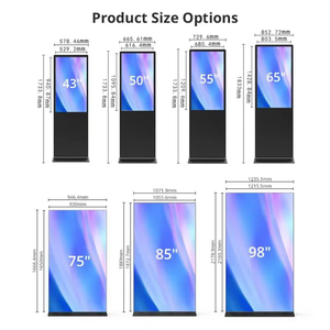 43 "49" 55 "trong nhà tương tác màn hình cảm ứng độ nét cao LCD màn hình quảng cáo kiosk quảng cáo hiển thị kỹ thuật số và hiển thị - Product Image 4