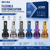 Ampoule de phare LED H3 super lumineuse 120W 12000LM Vente directe d'usine 6000K IP67 Fabricant en gros SFIDA K3