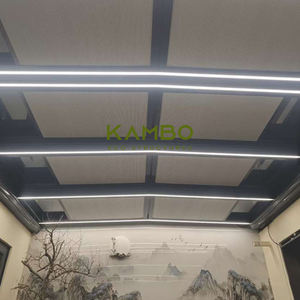 Kambo Villa moderne en aluminium <span class=keywords><strong>avec</strong></span> toit triangulaire et verre, pergola bioclimatique à cadre en aluminium <span class=keywords><strong>avec</strong></span> <span class=keywords><strong>porte</strong></span> d'entrée <span class=keywords><strong>coulissante</strong></span> - Product Image 4