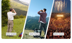 Kính viễn vọng một mắt ngoài trời Kính viễn vọng Mini Chụp ảnh điện thoại di động HD tầm nhìn ban đêm độ nét cao 12x50 - Product Image 3