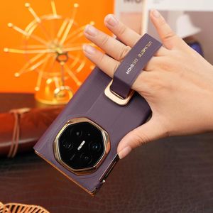 เคสโทรศัพท์สำหรับ Huawei MateXTS/XT แบบพับสามตอน, ป้องกันบานพับสองชั้น, สายคล้องข้อมือแบบพับได้, ขาตั้งหมุนได้ - Product Image 4