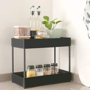 Organiseurs et rangements sous l'évier multifonctionnels à 2 niveaux, étagère de rangement de cuisine, lot de 2 organisateurs sous l'évier - Product Image 1