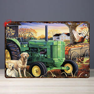 ป้ายโลหะวินเทจลายรถบรรทุกฟาร์ม ขนาด 8x12 นิ้ว สำหรับตกแต่งผนังห้องนั่งเล่นสไตล์ฟาร์มเฮาส์ ลาย <span class=keywords><strong>John</strong></span> DEERE - Product Image 5
