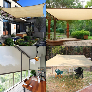 Voile d'ombrage sur mesure pour extérieur, villa, pergola, abri solaire, tente, abri de voiture, voile d'ombrage en HDPE - Product Image 6