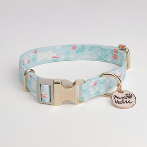 Collar de perro de algodón estampado de diseño de moda moderno elegante de lujo accesorio suave y duradero personalizado OEM ODM al por mayor - Product Image 1