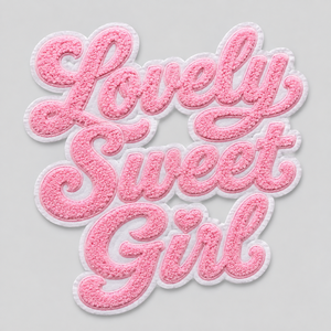 Wholesale Custom Large Twill Felt <b>Glitter</b> Letter Style Patch Chenille Patch for Clothing - Product Image 1