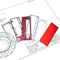 Service d'usinage CNC OEM personnalisé Precis 4 5 axes 6090 boîtier de plaque arrière de clavier en laiton en aluminium Service de pièces usinées de fraisage CNC