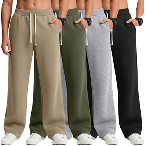 Pantalon de survêtement gris pour homme, motif loup de différentes races, décontracté, avec cordon de serrage, en maille mi-épaisse, respirant, longueur intégrale - Product Image 6