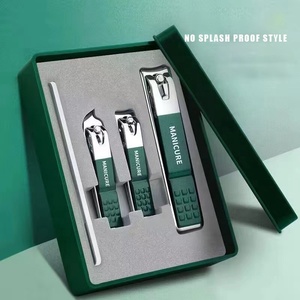 Coupe-bord incurvé robuste et résistant aux éclaboussures coupe-cuir en acier inoxydable coupe-ongles toilettage doigt beauté manucure pédicure <span class=keywords><strong>Kit</strong></span> - Product Image 6