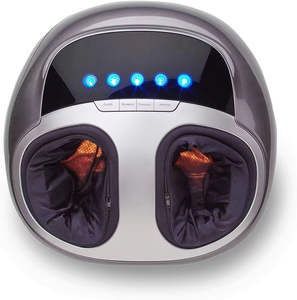 Masseur de pieds et de jambes Shiatsu pour la circulation sanguine, pression d'air, pétrissage profond, matériau ABS, contrôle de la minuterie, 220V/110V, massage d'un seul pied - Product Image 2