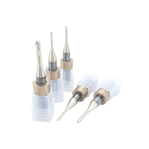Frese diamantate rivestite per fresatura dentale CNC CAD CAM strumenti da laboratorio per cera di zirconi PMMA macinazione ceramica Set punte da taglio - Product Image 3