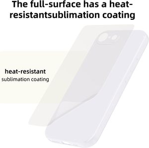 Prensa de calor por sublimación de 6 piezas para fundas de teléfono personalizables de TPU brillante, delgadas, suaves y a prueba de golpes de 6.1 pulgadas (16e/17e) - Lindas y atractivas - Product Image 3
